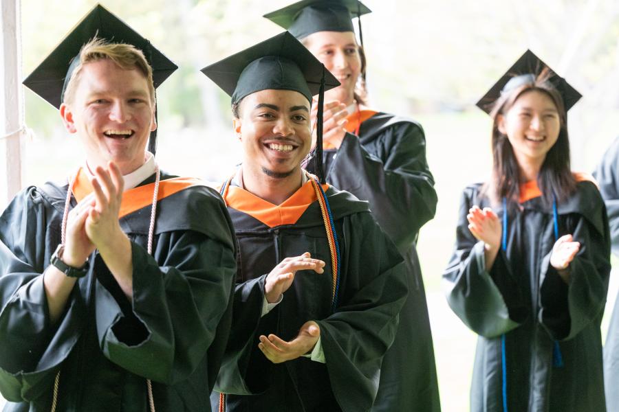 Commencement 2024 Commencement 2024 - graduating student clapping